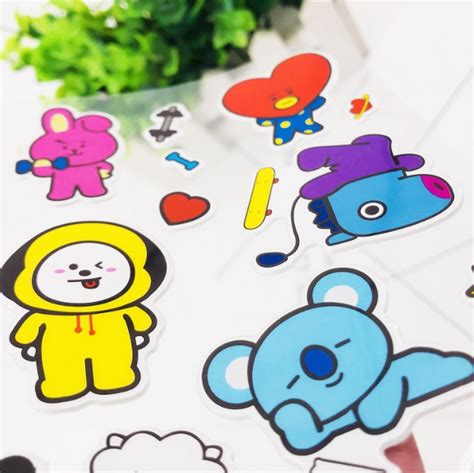 BT21 3D Soft Stickers