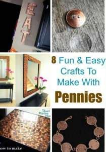 8 Fun & Easy Crafts To Make With Pennies – Recycled Crafts