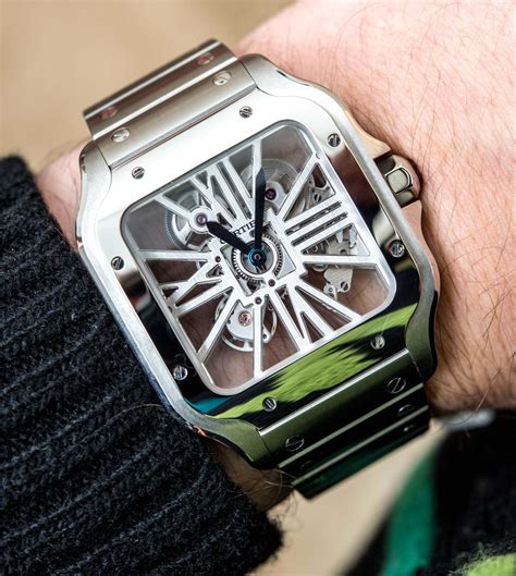 Cartier Santos De Cartier Skeleton Watch In Steel For 2018 Hands-On | Page 2 of 2 | aBlogtoWatch