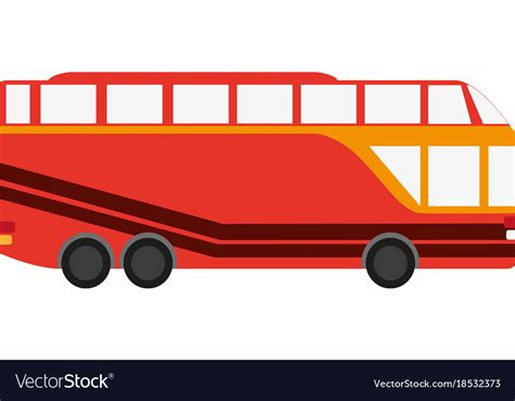 Travel bus vehicle Royalty Free Vector Image - VectorStock