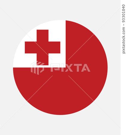 National Tonga flag, official colors and... - Stock Illustration ...