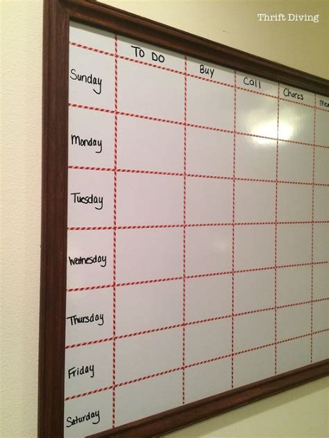 How to Make a Big DIY Whiteboard to Get Organized for the New Year! | Diy whiteboard, Whiteboard ...