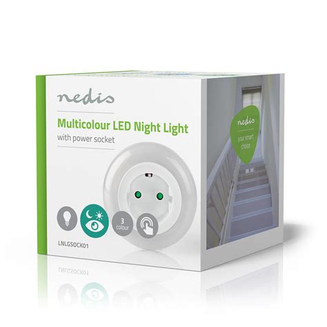 Plug-In LED Night Light | Motion sensor | Day/night sensor | 3680 W | 10 lm | Blue / Green ...