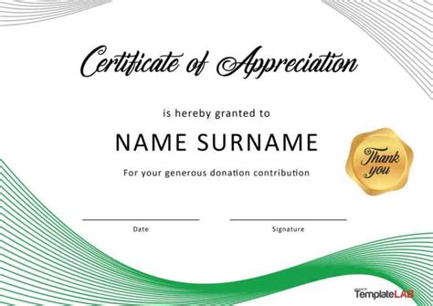 30 Free Certificate Of Appreciation Templates And Letters Inside Gratitude Certificate Template ...