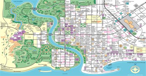 Official Map Of Springfield Simpsons