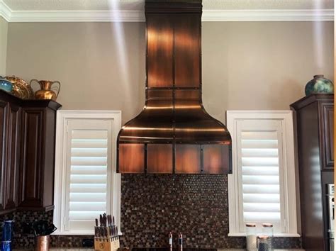 Modern Copper Cooker Hood : It is created for wall mount and central island installation ...