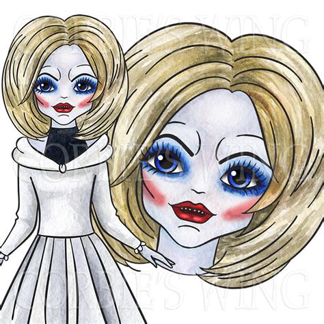 Watercolor Chucky. Tiffany Glen Glenda horror clipart. | Etsy