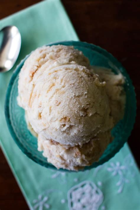 Apple Pie Ice Cream Made with Real Apple Pie!