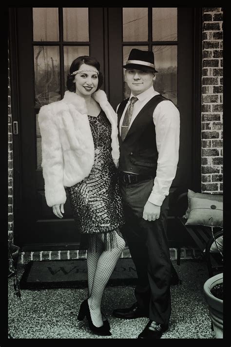 1920s Couples Costume or Roaring Twenties Flapper and Gangster costumes | Couples costumes ...