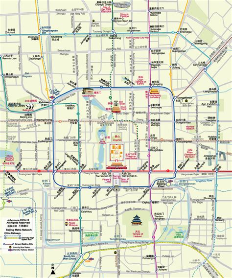 Map of Beijing City Centre - JohoMaps