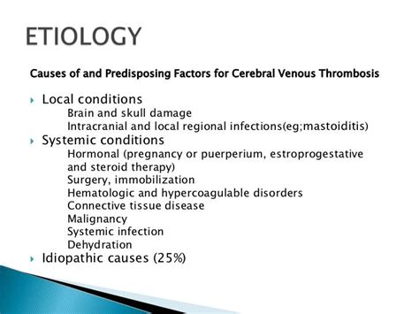 CEREBRAL VENOUS THROMBOSIS