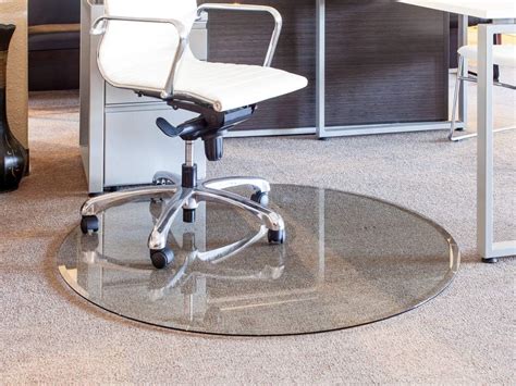 Amazon.com : 48” Round Glass Chair Mat with Exclusive Beveled Edge by Clearly Innovative, 1/4 ...