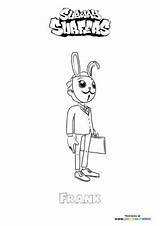 Frank From Subway Surfers  Coloring Pages For Kids sketch template