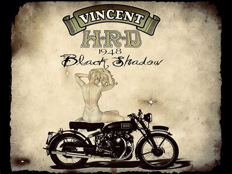 Vincent Black Shadow | Original Metal Sign Company