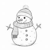 Snowman coloring page – Coloring Corner sketch template