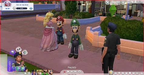 Mario Costume and Princess Peach by Cepzid Sims | Pose, The sims, Mario