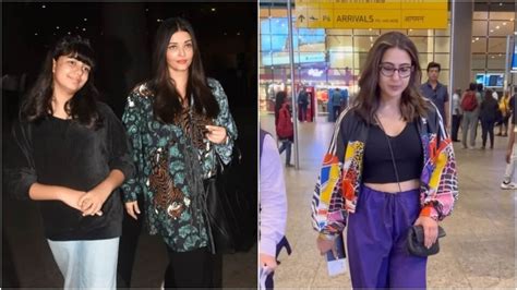 Aishwarya Rai, Aaradhya Bachchan and Sara Ali Khan return from Cannes, select fashionable ...