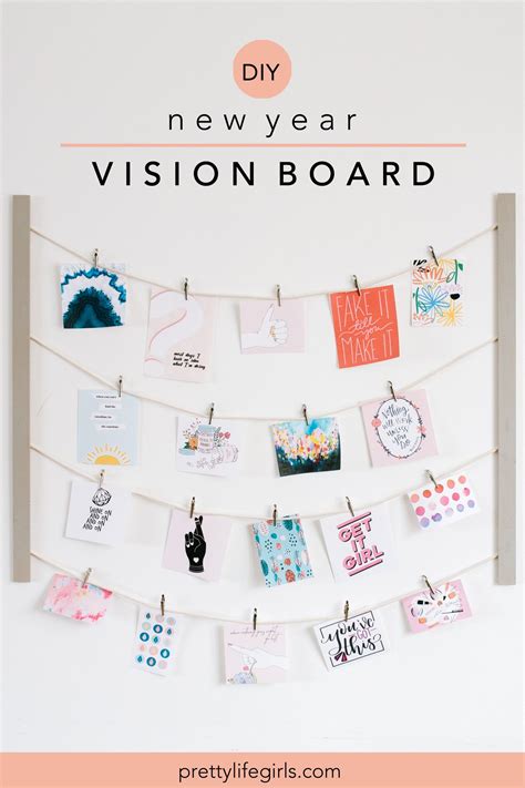 How to Create your New Year Vision Board | Display quotes, Diy labels, New year diy