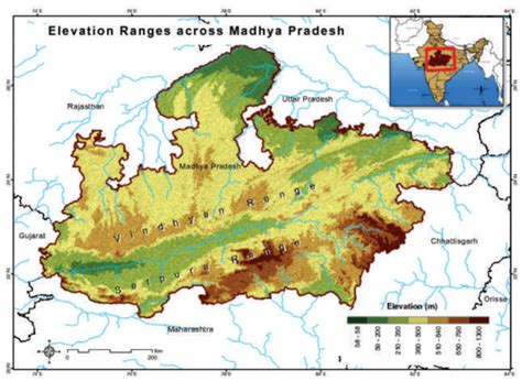 Madhya Pradesh - Topography