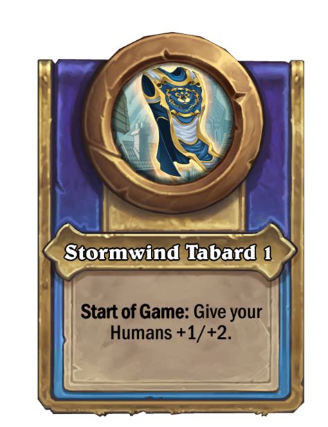 Mercenaries/Stormwind Tabard 1 - Hearthstone Wiki