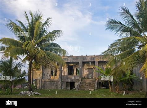 WWII Ruins, Jaluit Atoll, Marshall Islands Stock Photo - Alamy