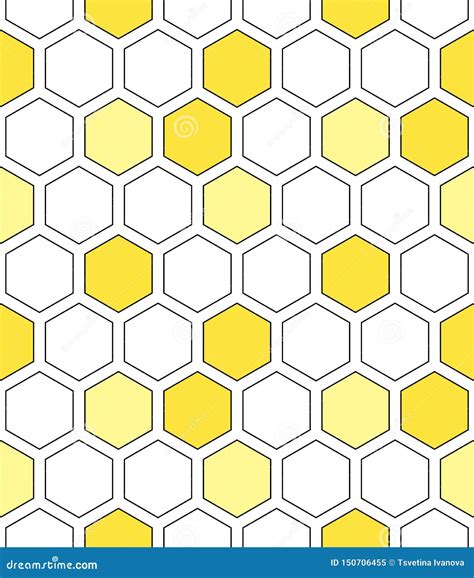 Honeycomb Grid Colorful Vector Seamless Pattern. Stock Vector - Illustration of hexagon ...