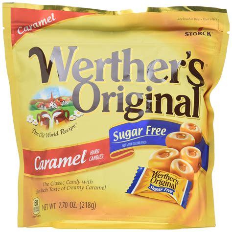 Amazon.com : Werther's Original Caramel Chocolate Sugar Free Hard Candies 2.35 Oz(pack of 2 ...