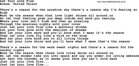 Loretta Lynn song: Let Your Love Flow, lyrics