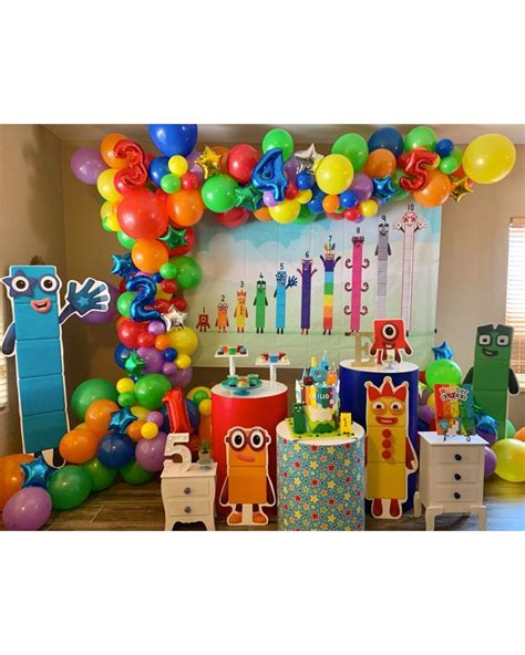 Numberblocks Birthday Party Supplies 12 Oz Clear Plastic Cups With ...