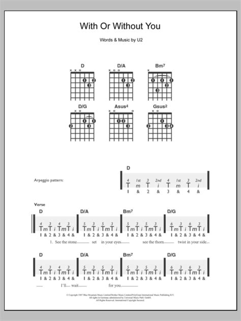 With Or Without You by U2 - Easy Guitar - Guitar Instructor