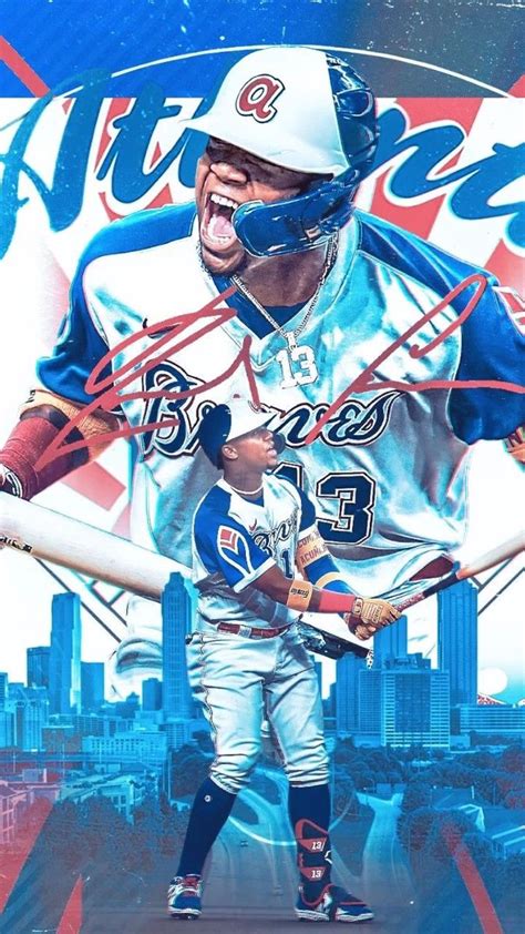 Ronald Acuna Jr Atlanta Braves | Atlanta braves wallpaper, Baseball ...