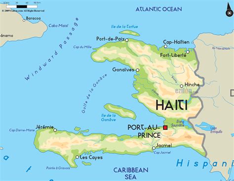 Road Map of Haiti and Haitian Road Maps