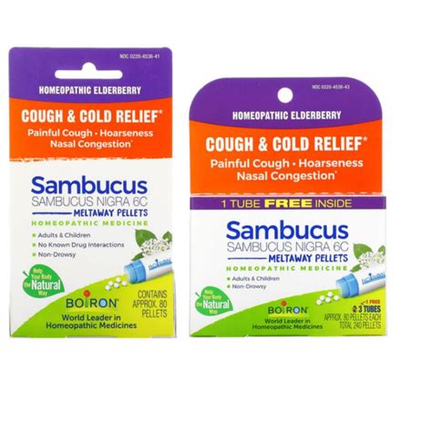 Allergies| Boiron, Sambucus, Cough & Cold Relief, Meltaway Pellets. | Shopee Philippines