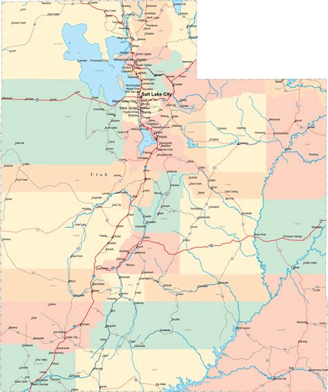 Utah Road Map - UT Road Map - Utah Highway Map