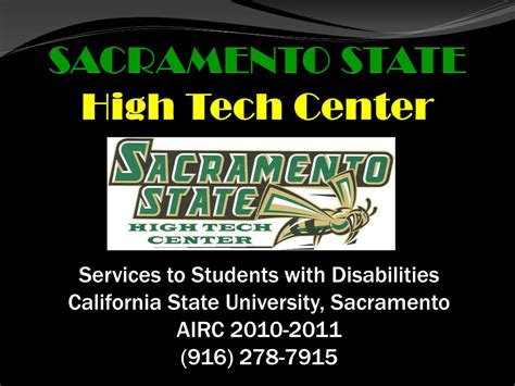 PPT - SACRAMENTO STATE High Tech Center PowerPoint Presentation, free download - ID:2997123