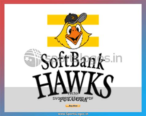 Fukuoka SoftBank Hawks - 2005, Nippon Professional Baseball, Baseball Sports Vector/SVG/Cricut ...