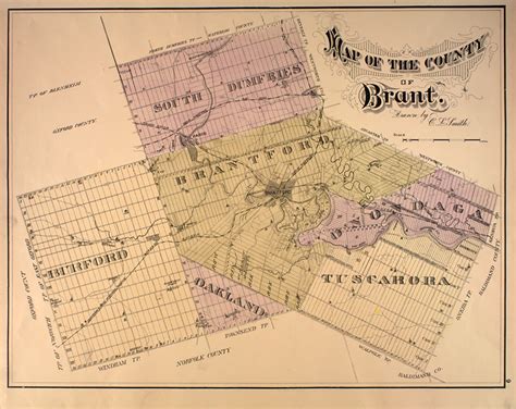 The Canadian County Atlas Digital Project - Map of Brant County