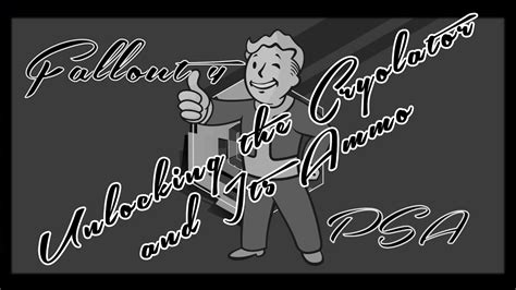 Fallout 4 PSA Ep 1: "Free Cryolator Ammo" (No Lockpicking) - YouTube