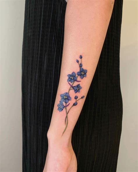 101 Best Delphinium Tattoo Ideas That Will Blow Your Mind!