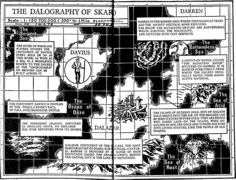 Map of skaro 1965 | Dalek, Pocket book, Tardis