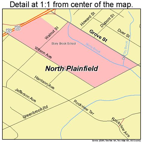 North Plainfield New Jersey Street Map 3453280