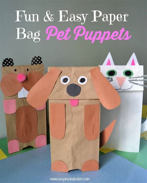 20 Paper Bag Puppets with Free Printable Templates