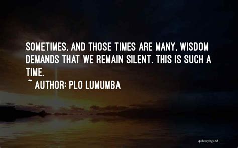 Top 16 P L O Lumumba Quotes & Sayings