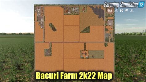 Bacuri Farm 2k22 Map v1.1 for FS22 | Farming simulator, Farm, Map