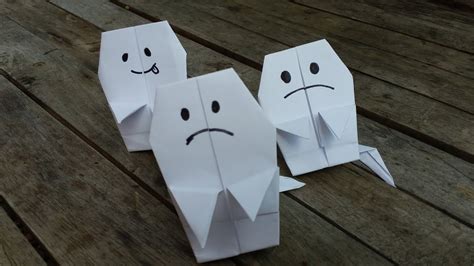 Halloween Origami Ghost - YouTube