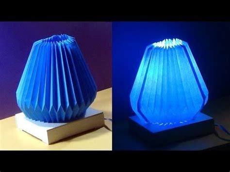 DIY Make a Folded Paper Pendant Lamp Shade - YouTube | Antique lamp shades, Small lamp shades ...