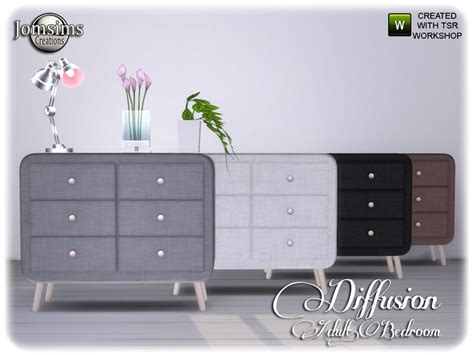 The Sims Resource - diffusion adult bedroom dresser