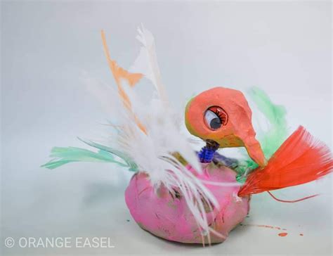 Clay Art Project for Preschoolers: Bobblehead Pigeons – Do Art Better