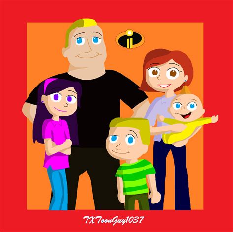 The Incredibles 2 - The Parr Family by TXToonGuy1037 on DeviantArt