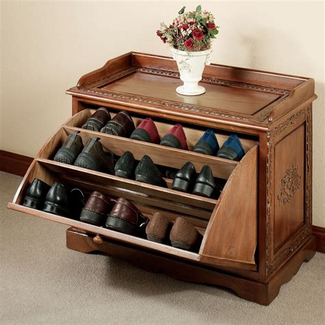 Victoriana Wooden Shoe Storage Bench